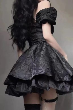 Black Princess Mini Dress