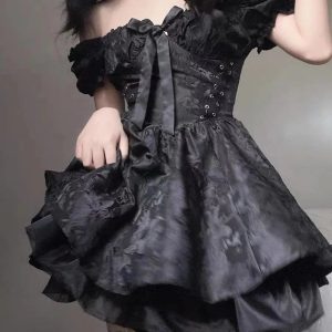 Black Princess Mini Dress