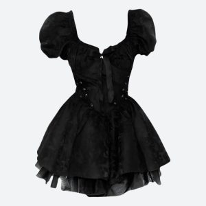 Black Princess Mini Dress