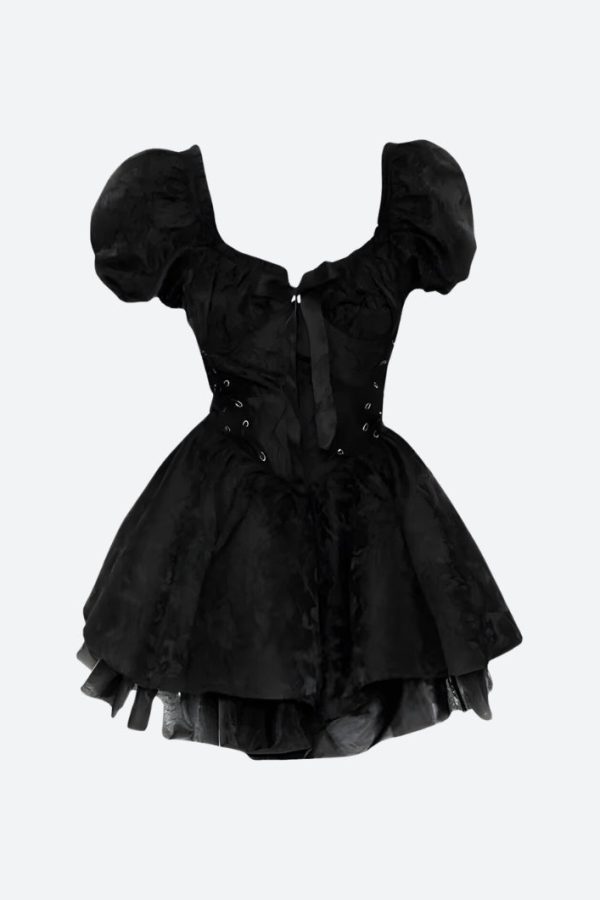 Black Princess Mini Dress