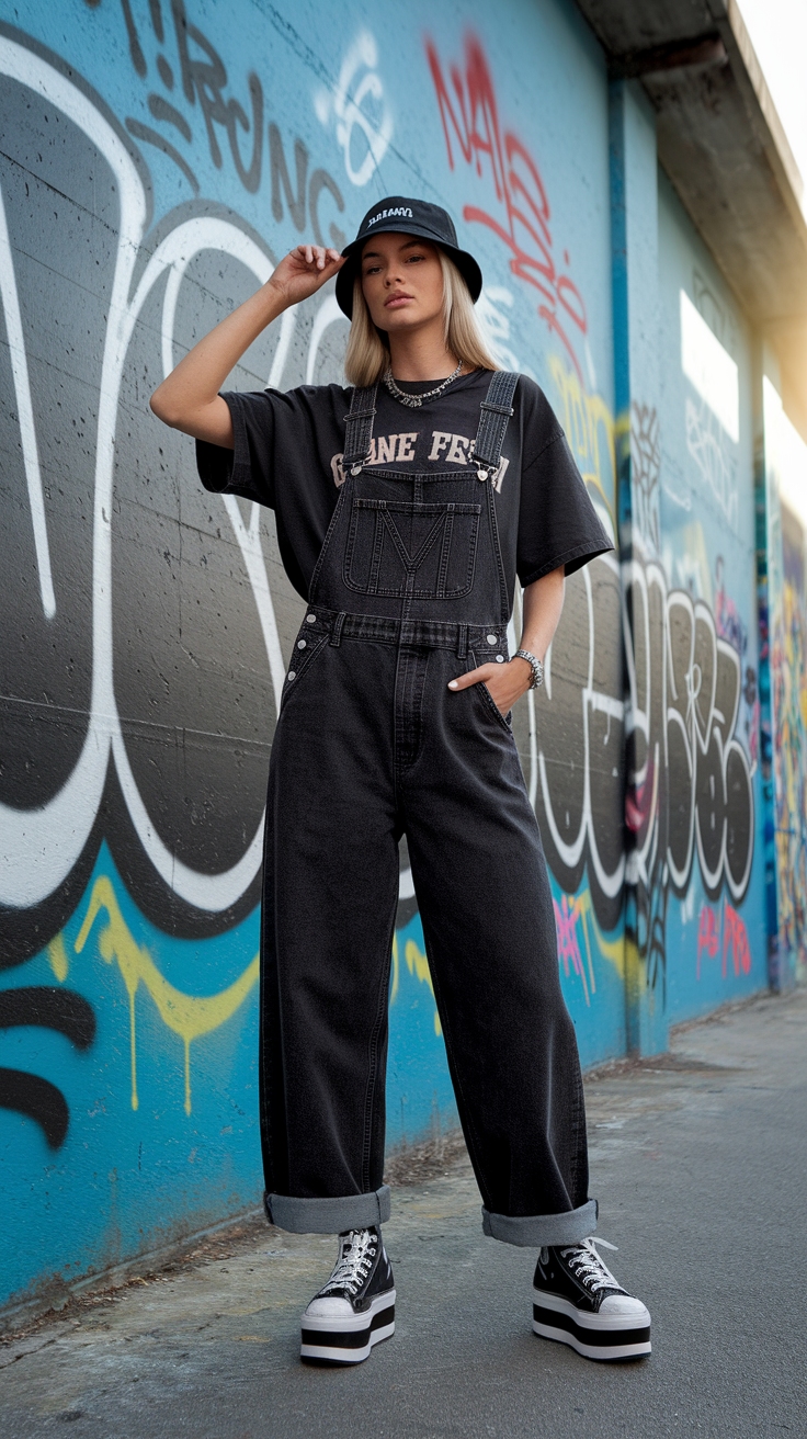 Black 90s Fashion Outfits for a Bold Statement outfit idea