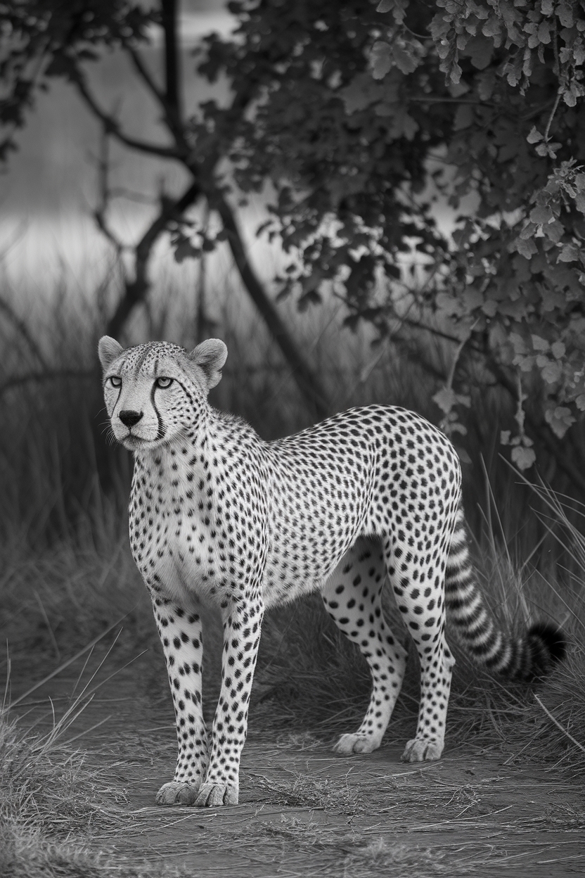 Chic Black and White Cheetah Print Nail Designs outfit idea