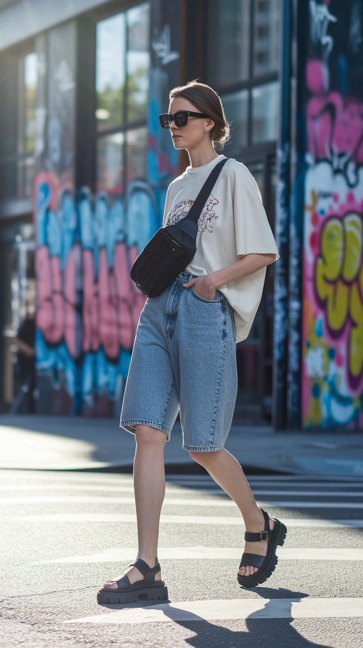 Black Chunky Sandals Outfit for Every Occasion outfit idea