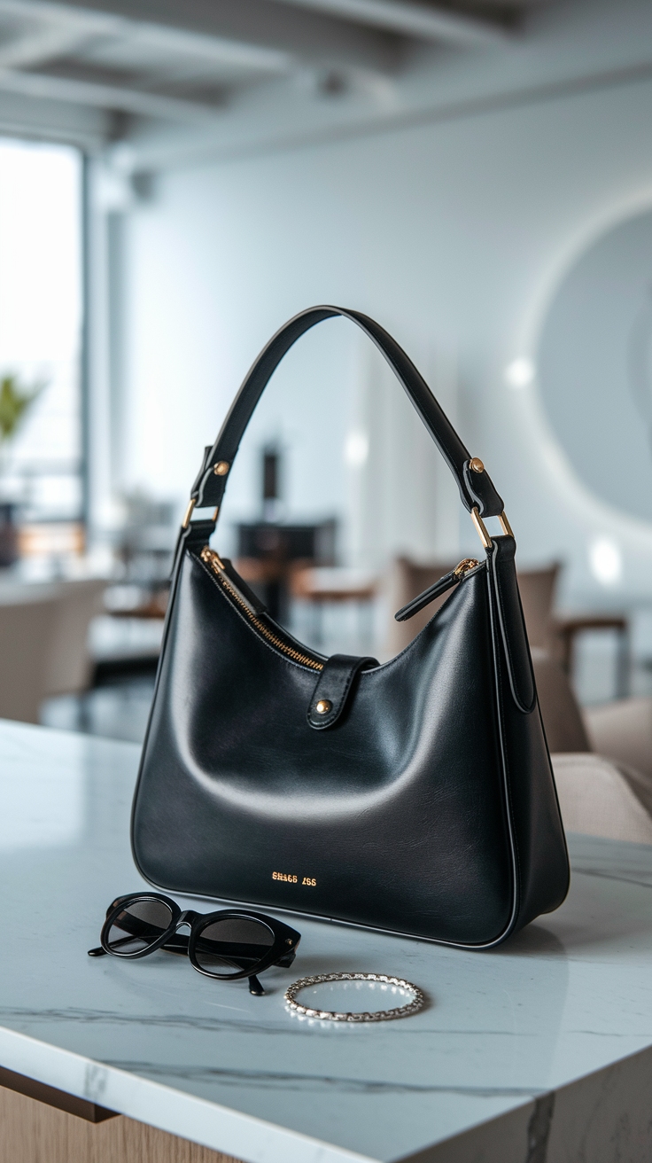 Why You Need a Black Designer Shoulder Bag outfit idea