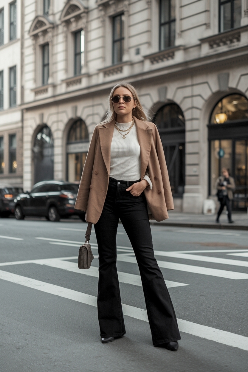 Black Flare Jeans Outfit Aesthetic for Every Occasion outfit idea