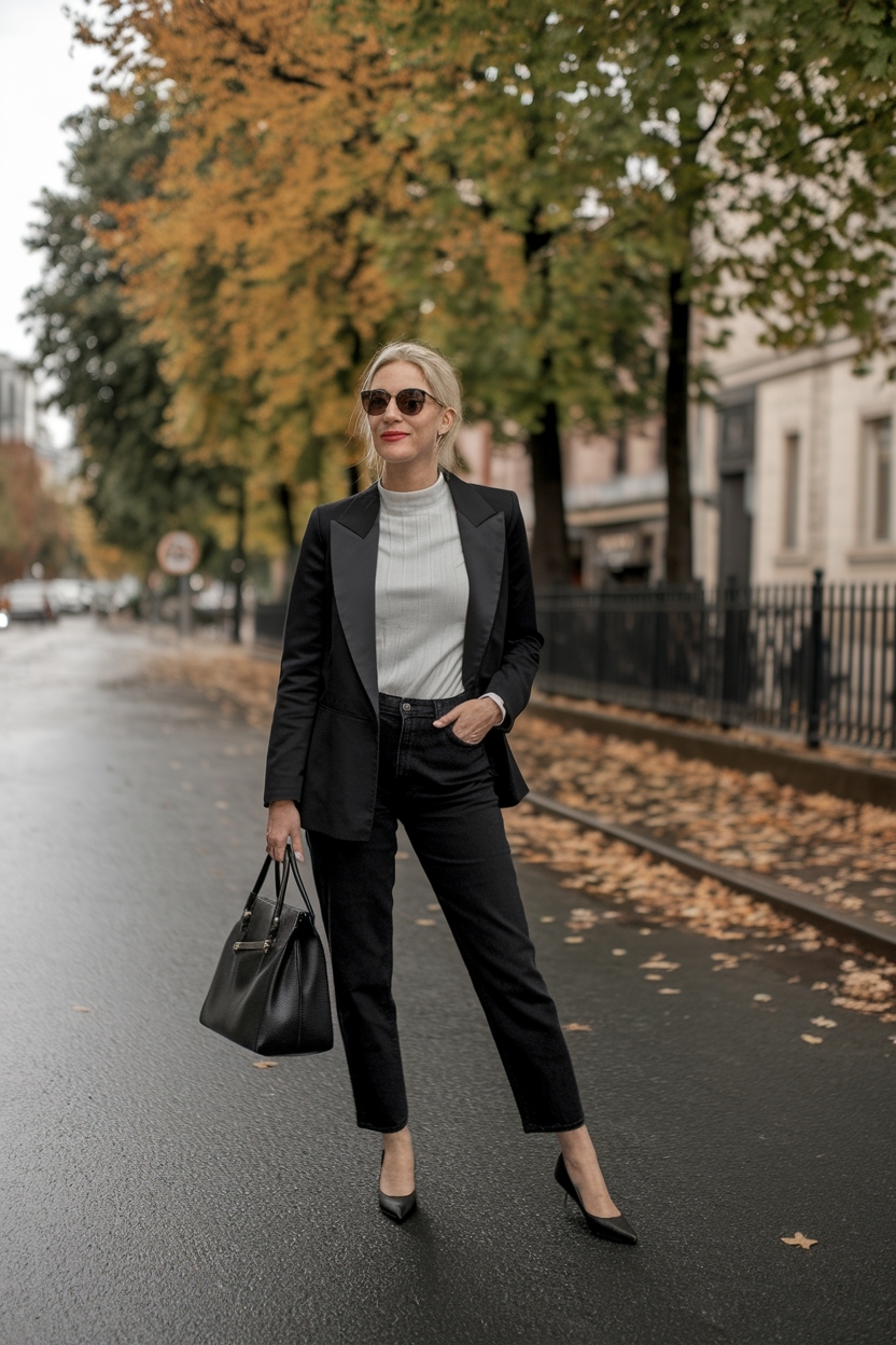 Black Jeans Autumn Outfit: Perfect Pairings for Cooler Days outfit idea