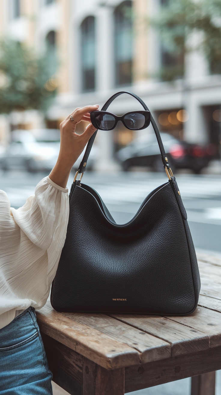 Black Shoulder Bag Aesthetic: Chic and Timeless outfit idea