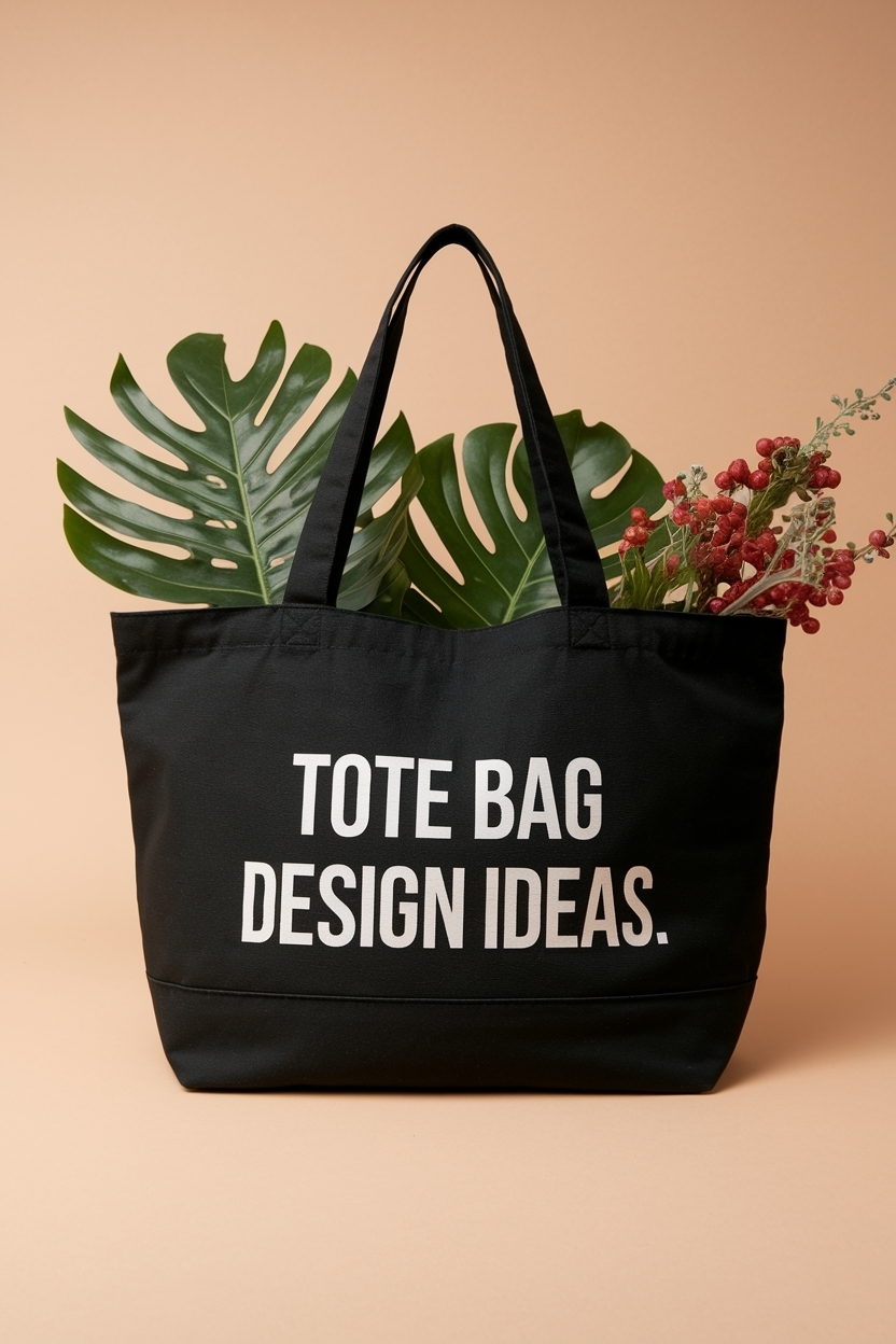 Black Tote Bag Design Ideas to Elevate Your Style outfit idea