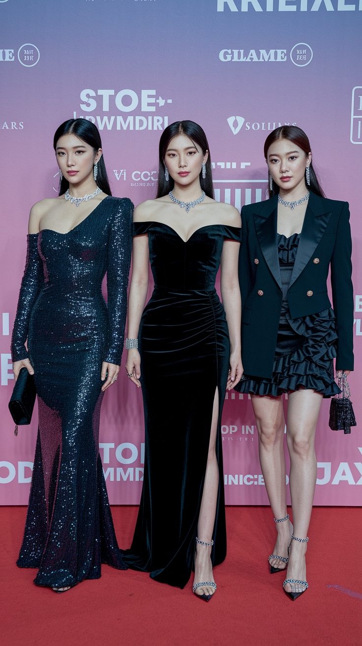 Blackpink Red Carpet Outfits: Glam Looks to Inspire You outfit idea