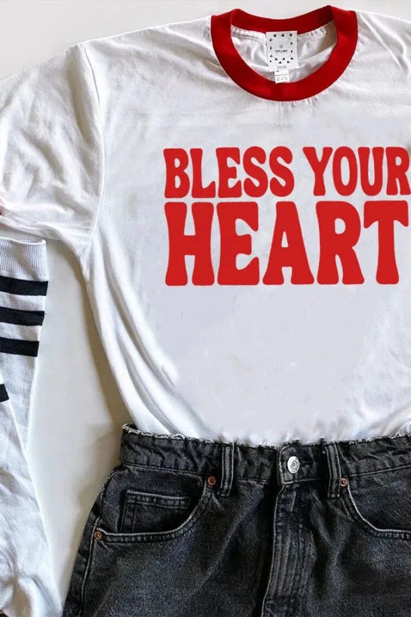 Bless Your Heart Ringer Tee