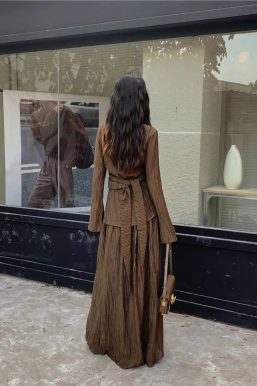 Blouse & Skirt Two Piece Set