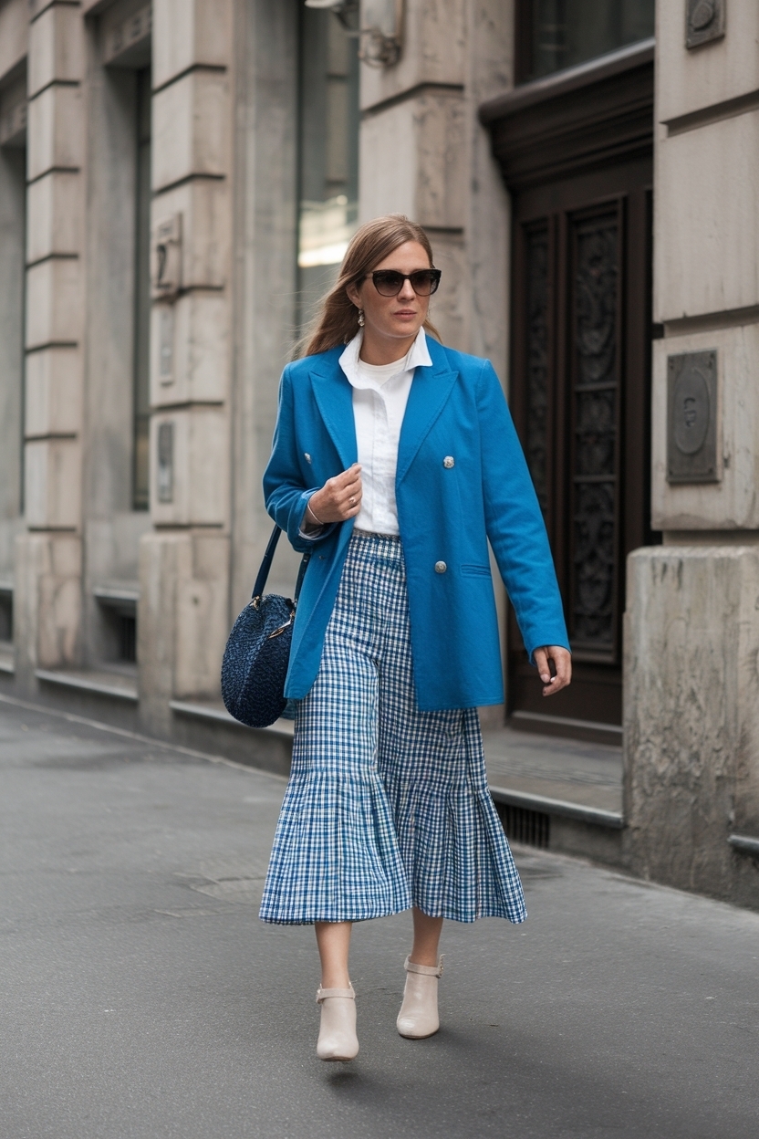 Blue and White Outfit Ideas for a Fresh Summer Look outfit idea