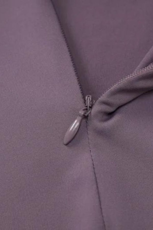 Bodycon Half Zip-Up Top