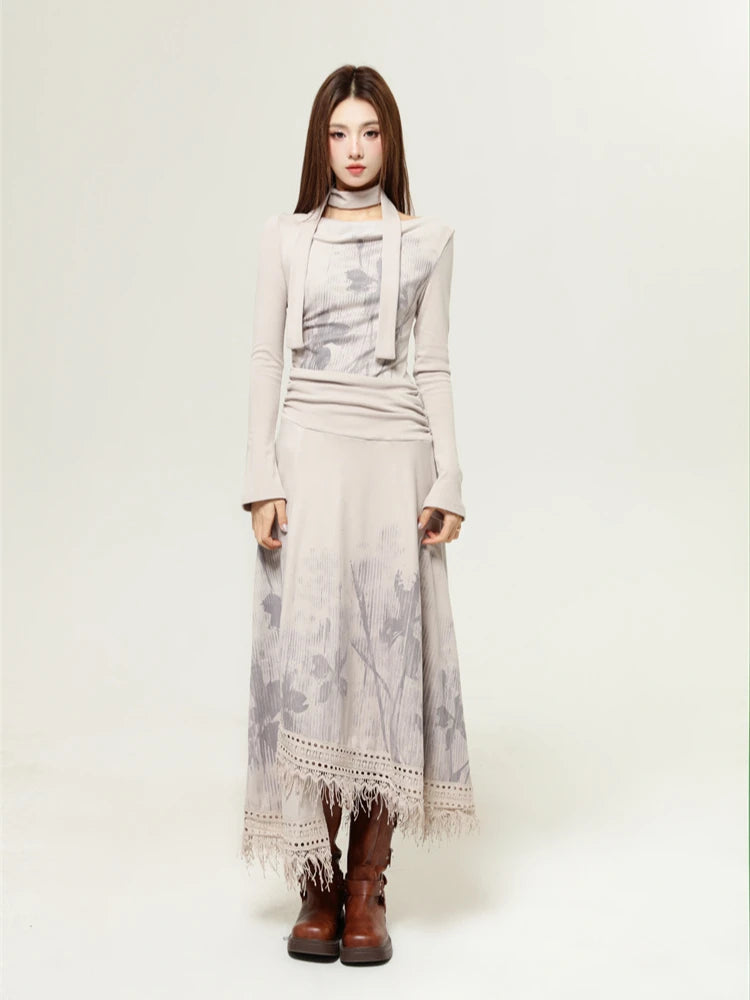 Bohemian One Shoulder Maxi Dress Bohemian One Shoulder Maxi Dress