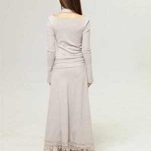 Bohemian One Shoulder Maxi Dress