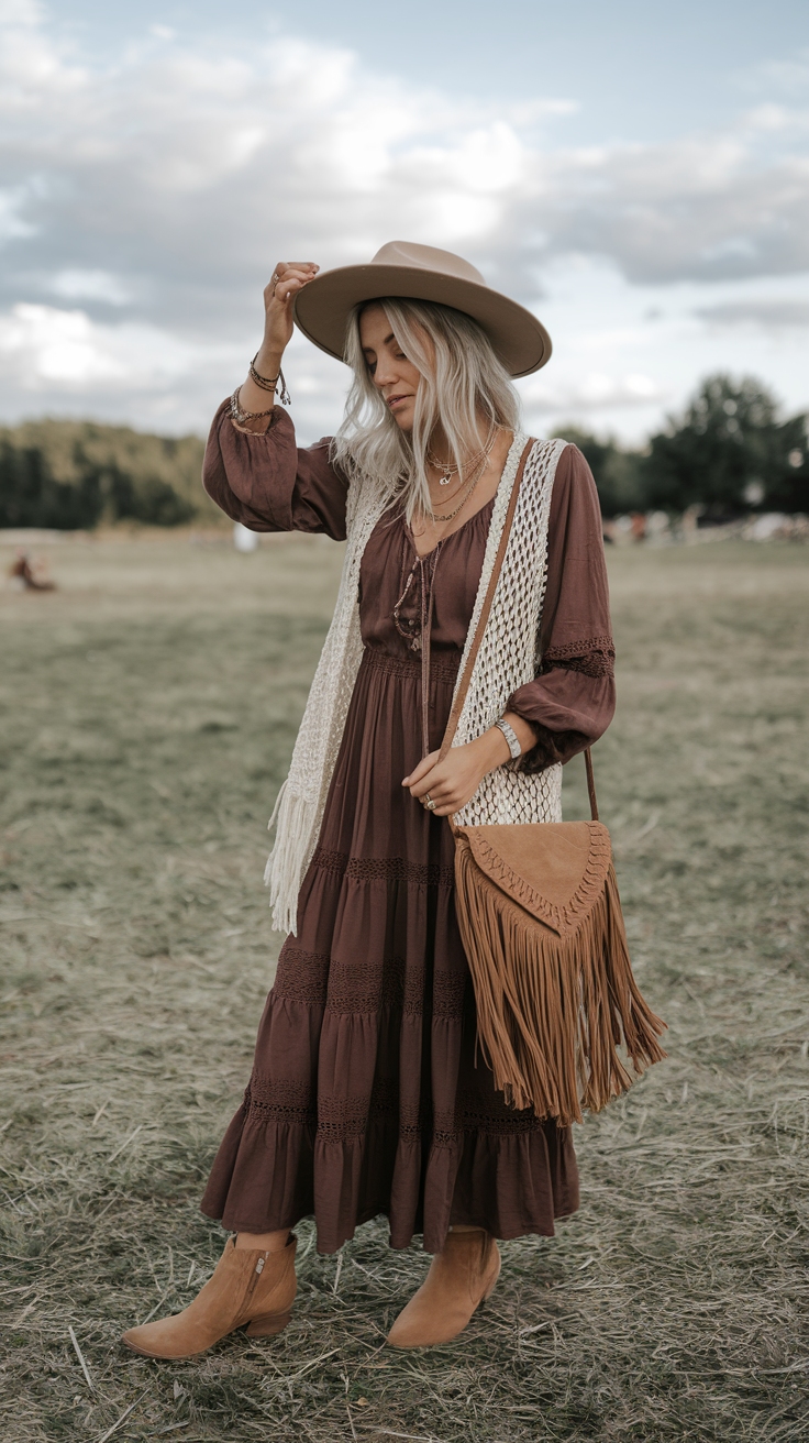 Boho Chic Festival Outfits for Free-Spirited Souls outfit idea