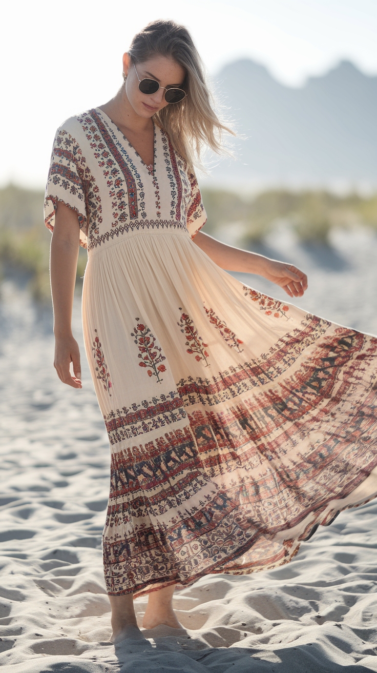Effortless Boho Maxi Dress Casual for Everyday Wear outfit idea