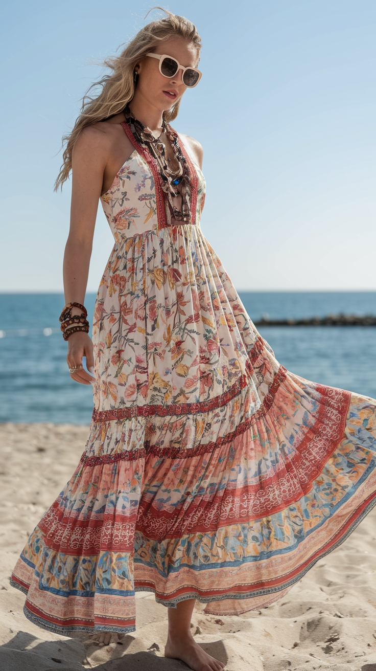 Accessorizing Your Boho Maxi Dress for a Chic Look outfit idea