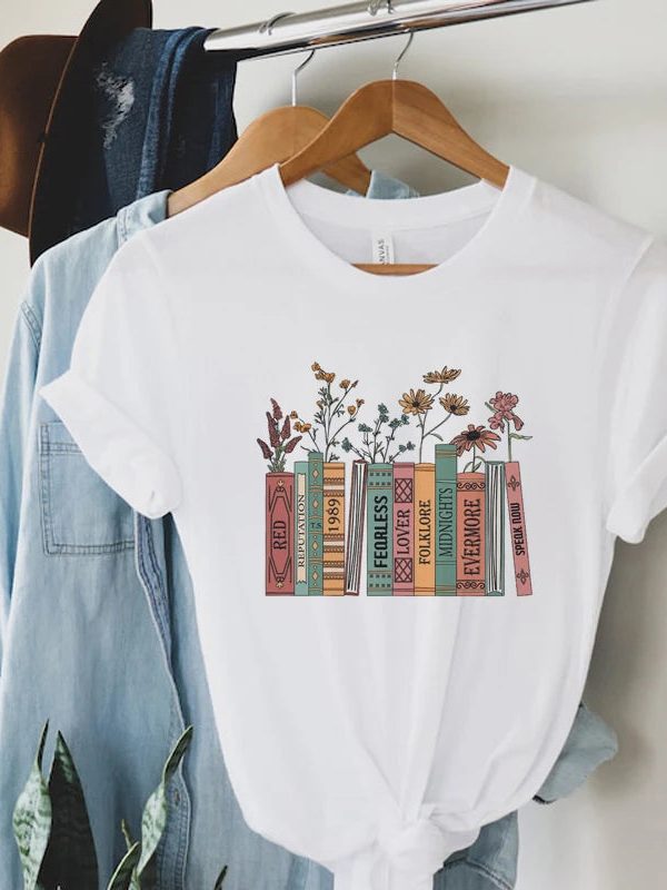 Books & Flowers Tee
