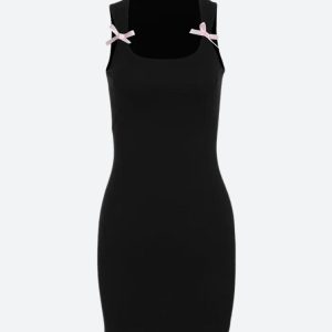 Bow Bodycon Mini Dress