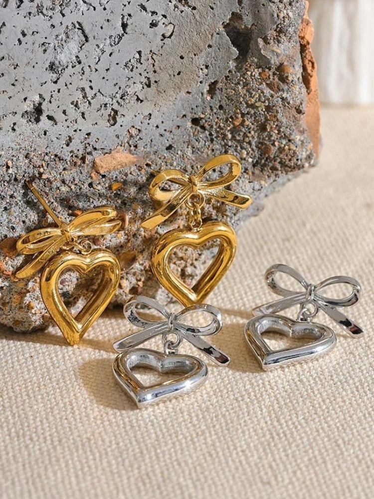 Bow & Heart Earrings Bow & Heart Earrings