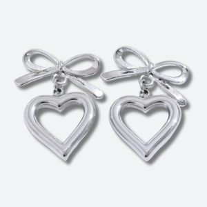 Bow & Heart Earrings