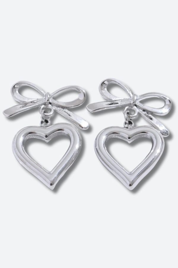 Bow & Heart Earrings