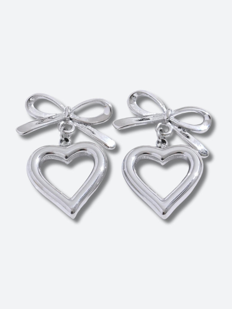 Bow & Heart Earrings Bow & Heart Earrings