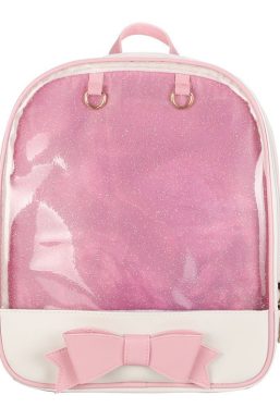 Bowknot Candy Color Pins Display Backpack Bag