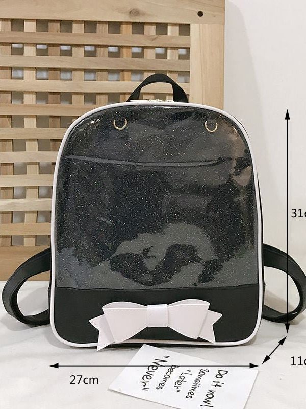 Bowknot Candy Color Pins Display Backpack Bag