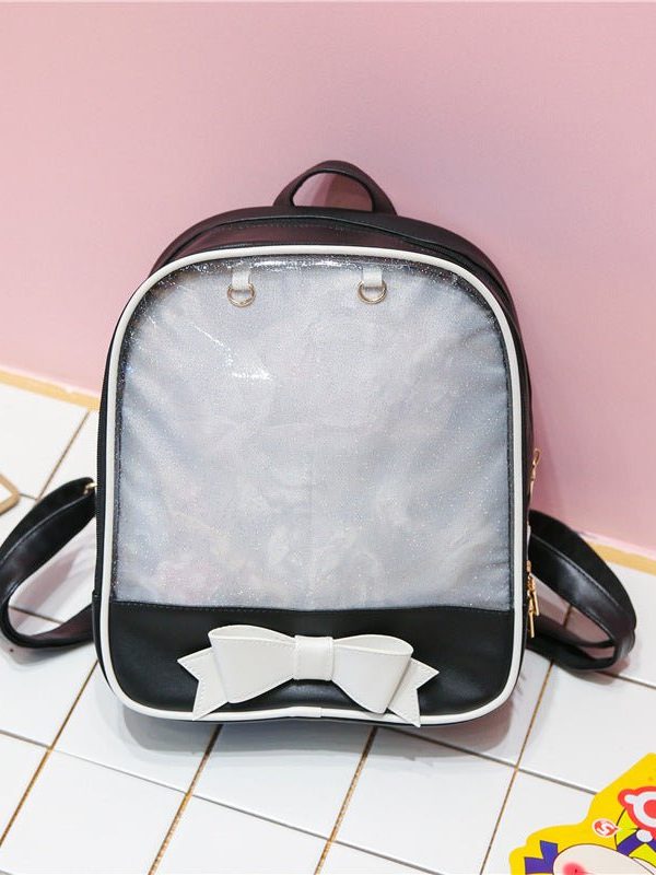Bowknot Candy Color Pins Display Backpack Bag