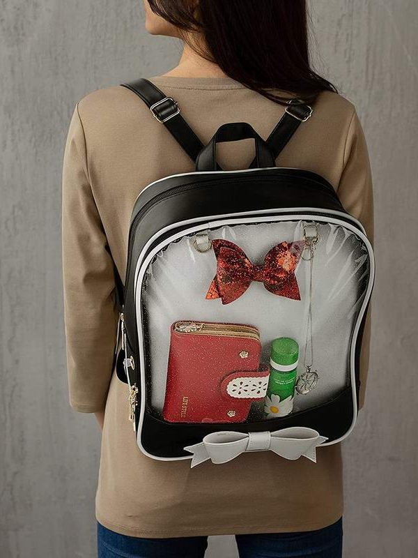 Bowknot Candy Color Pins Display Backpack Bag