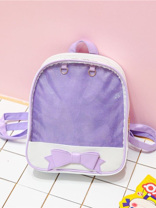 Bowknot Candy Color Pins Display Backpack Bag
