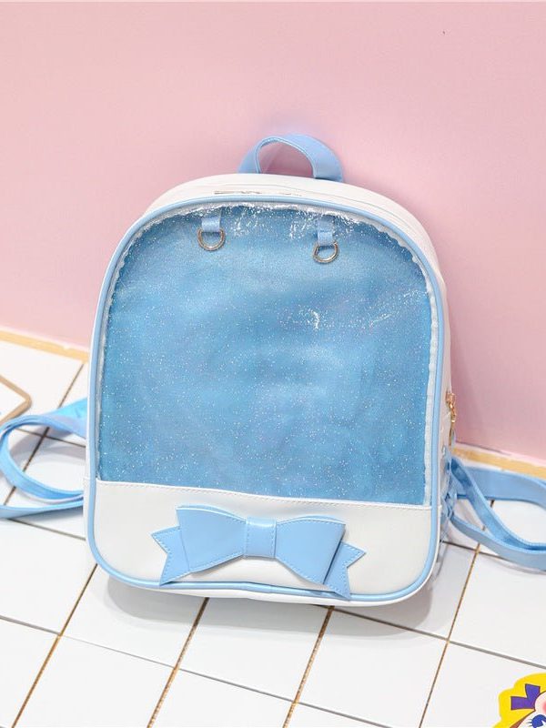 Bowknot Candy Color Pins Display Backpack Bag