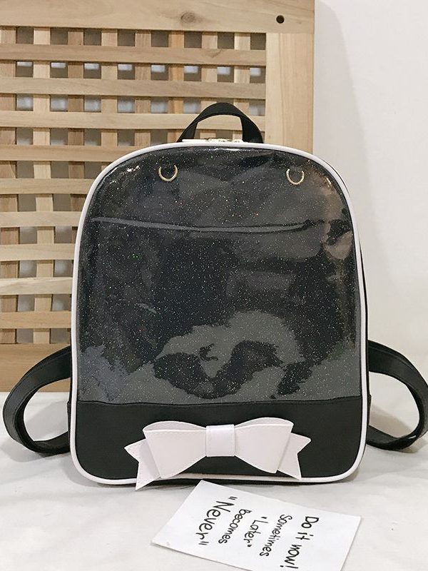 Bowknot Candy Color Pins Display Backpack Bag