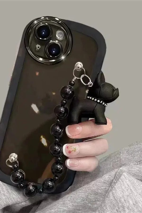 Stylish Bulldog Clear Phone Case for Your Back to School Outfits