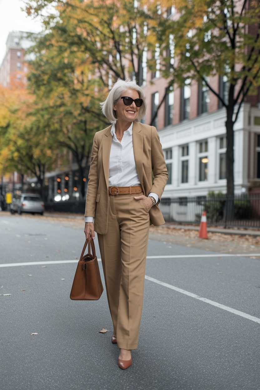 Elegant Business Casual Outfits for Women Over 5