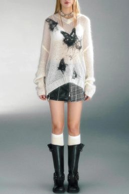 Butterfly Crochet Sweater