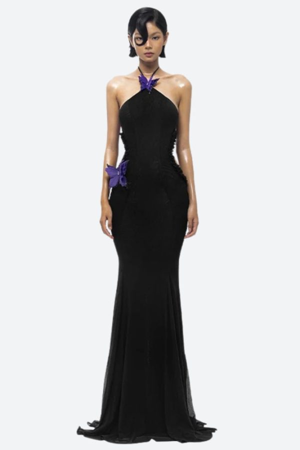 Butterfly Cut Out Maxi Dress