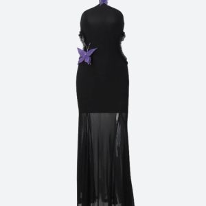 Butterfly Cut Out Maxi Dress