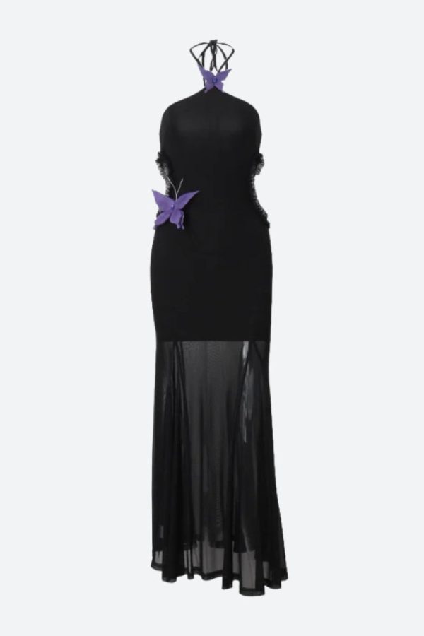 Butterfly Cut Out Maxi Dress