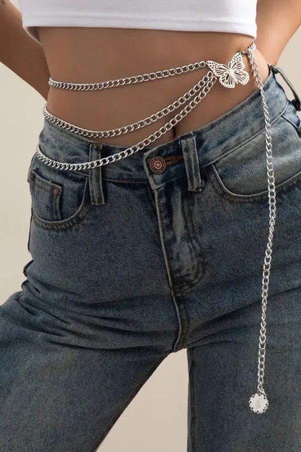 Butterfly Layered Belly Chain