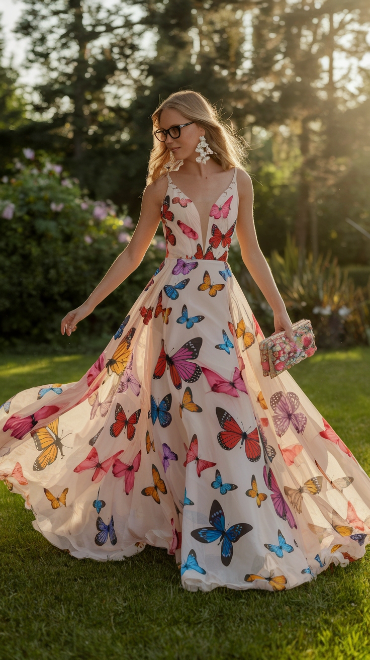 Enchanting Butterfly Prom Dresses to Try outfit idea