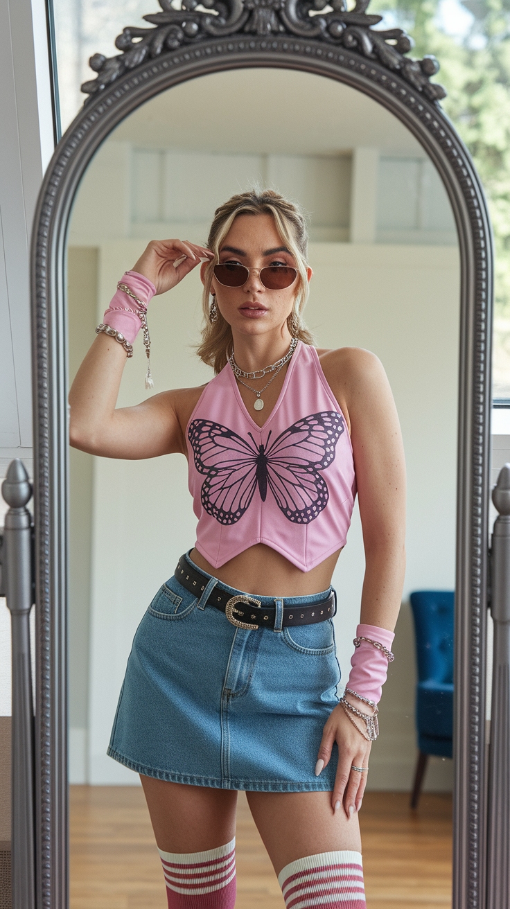 Butterfly Tops Outfit: Flirty and Fun Styles outfit idea