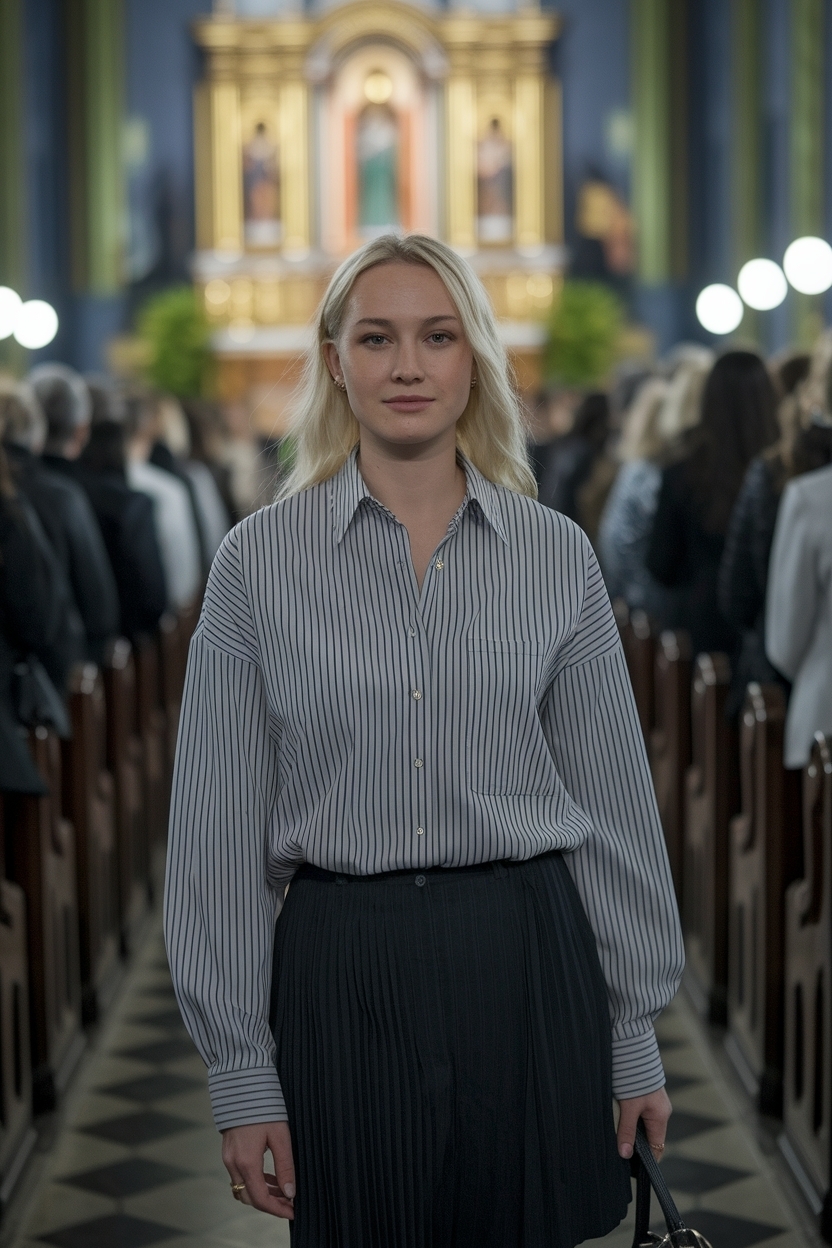 Button Up Shirt Outfit Women Church: Style Guide outfit idea