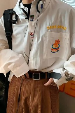 Cake Bear Embroidered Shirt