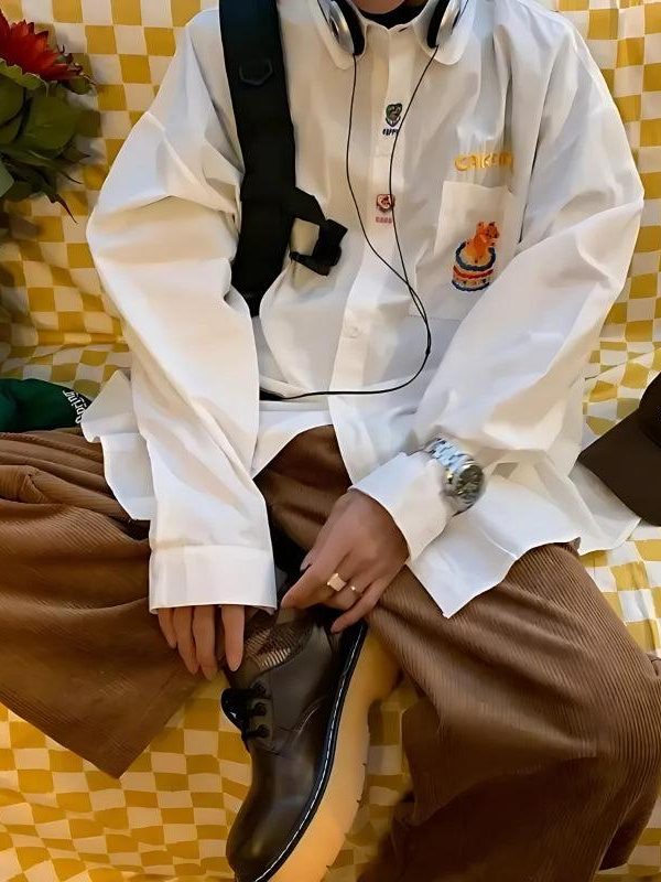 Cake Bear Embroidered Shirt