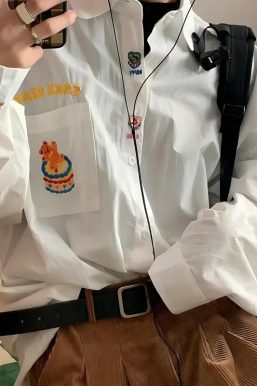 Cake Bear Embroidered Shirt