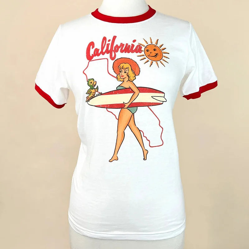 California Ringer Tee