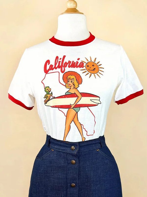 California Ringer Tee